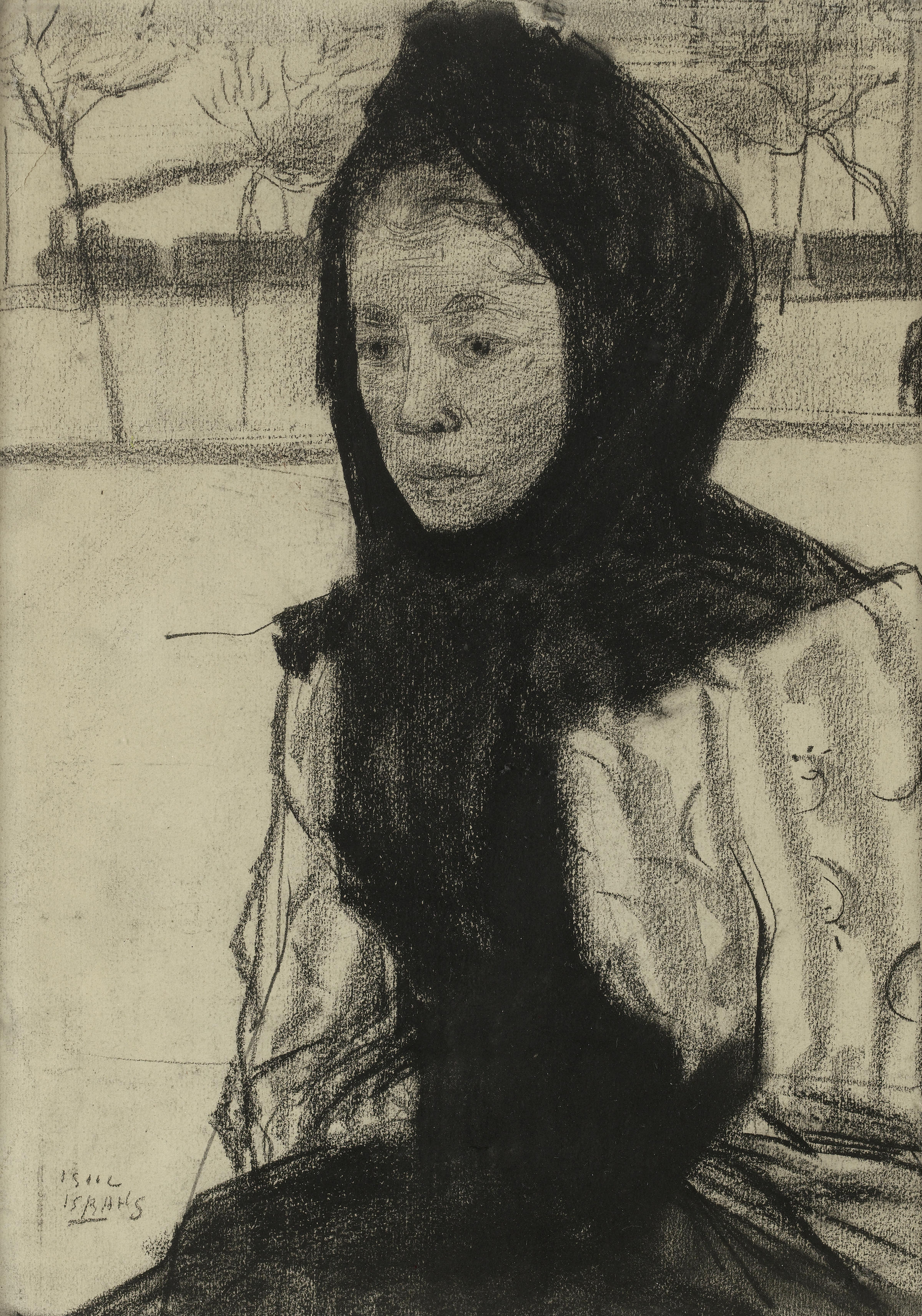 Femme portant un foulard - Isaac Israëls - Alpha Reproduction
