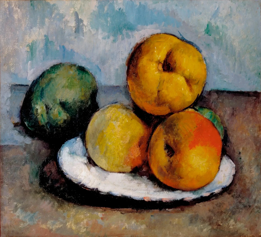 Stilleben med æbler - Paul Cézanne