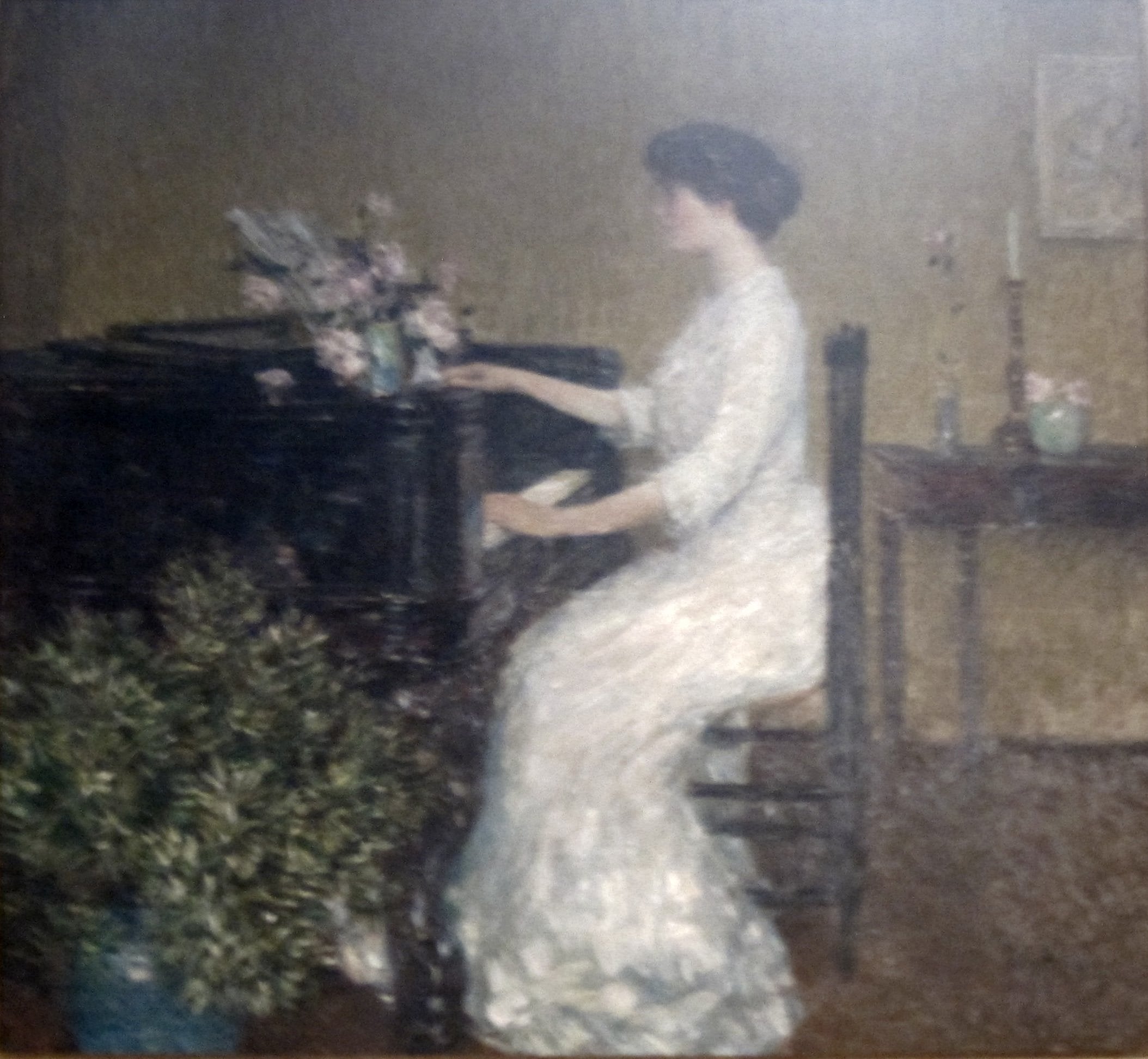 Au piano - Childe Hassam