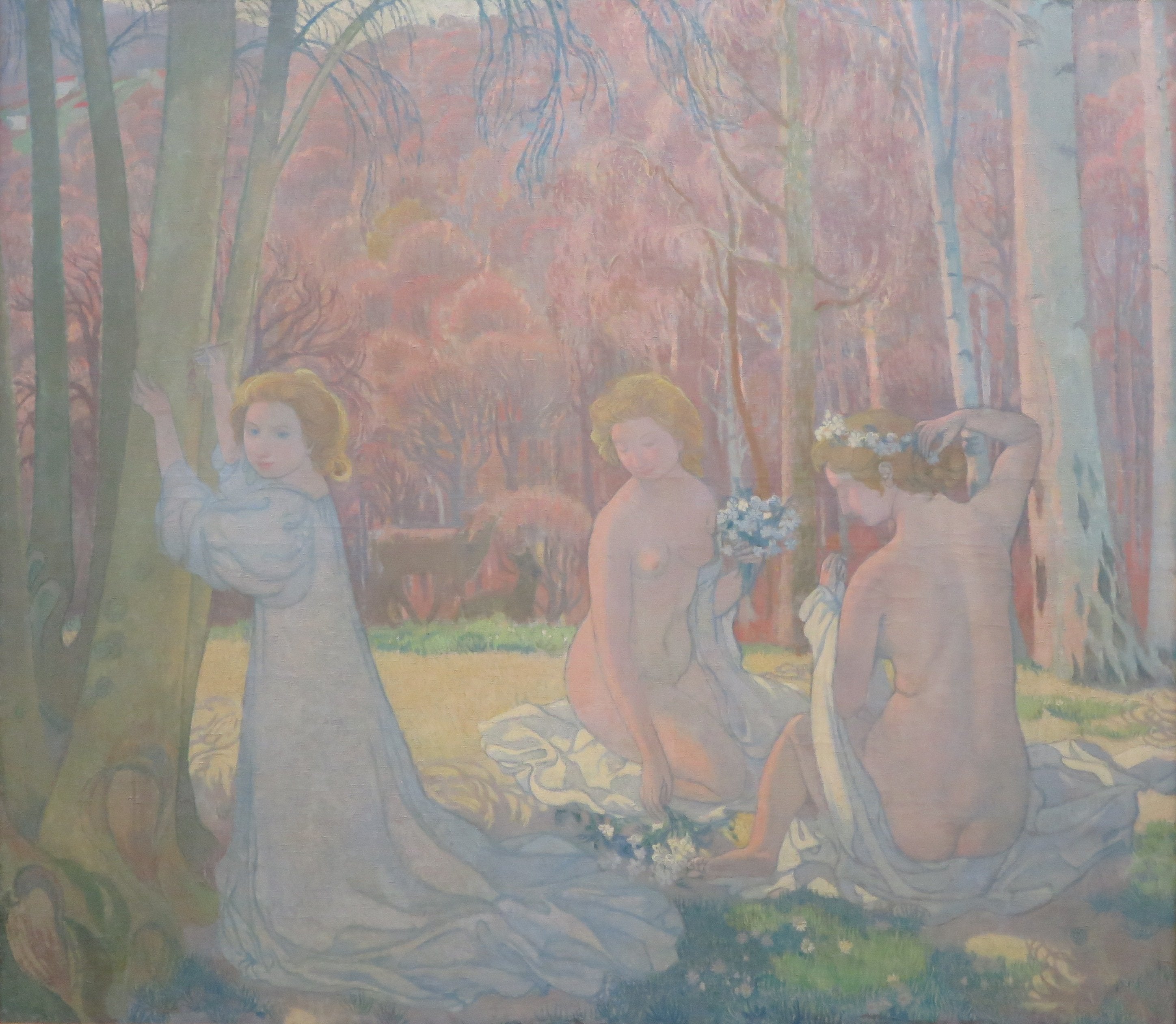 Figures dans un paysage printanier (Bosquet sacré) - Maurice Denis - Alpha Reproduction