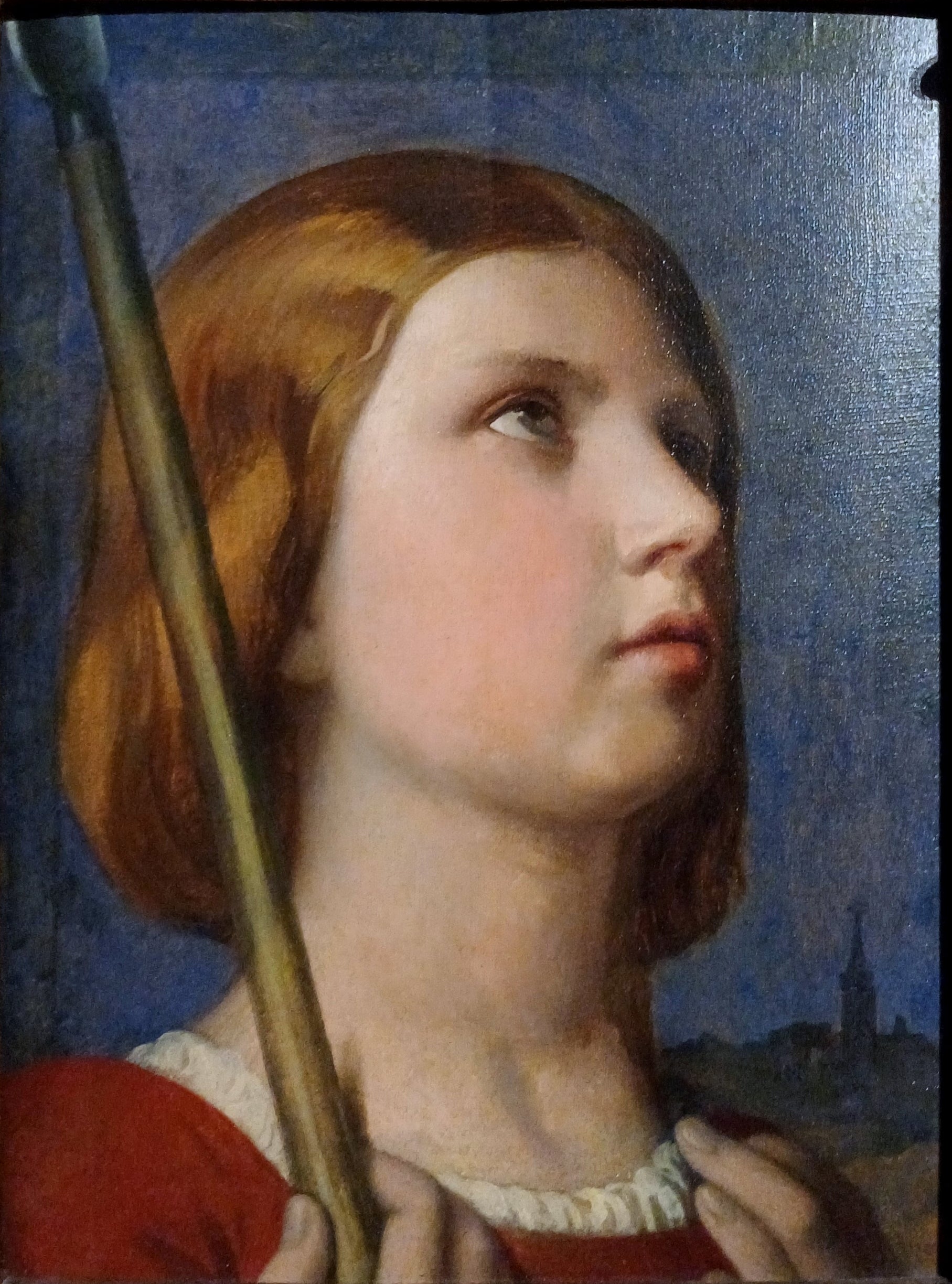 Hovedet af Jeanne d'Arc i ekstase - Jean-Auguste-Dominique Ingres