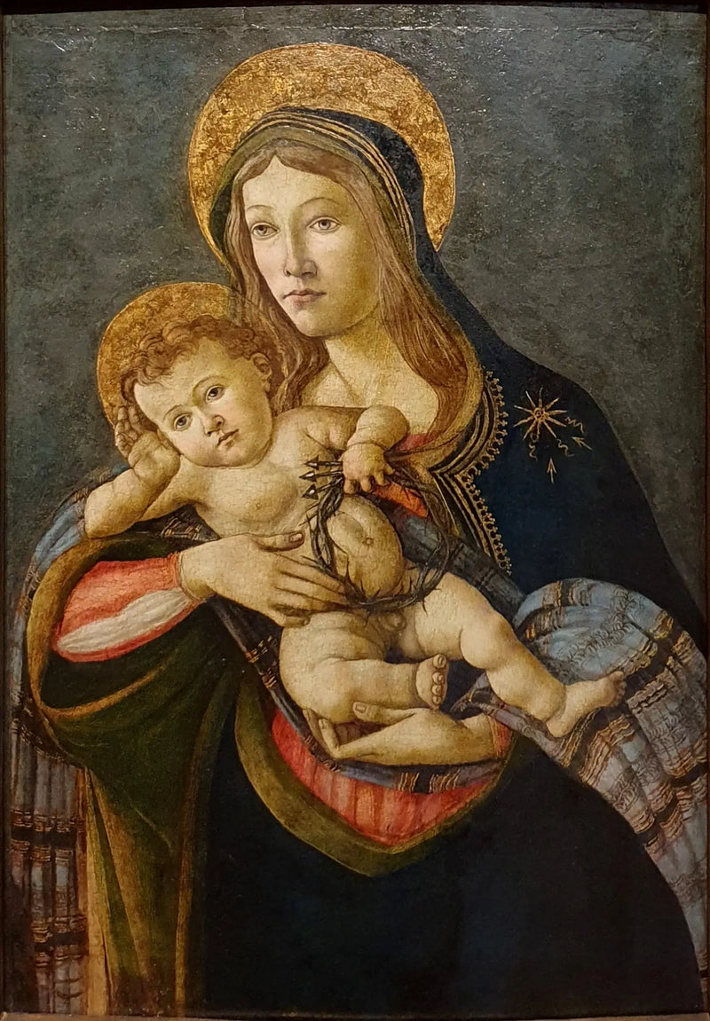 Jomfruen med barnet med tornekransen og tre søm - Sandro Botticelli
