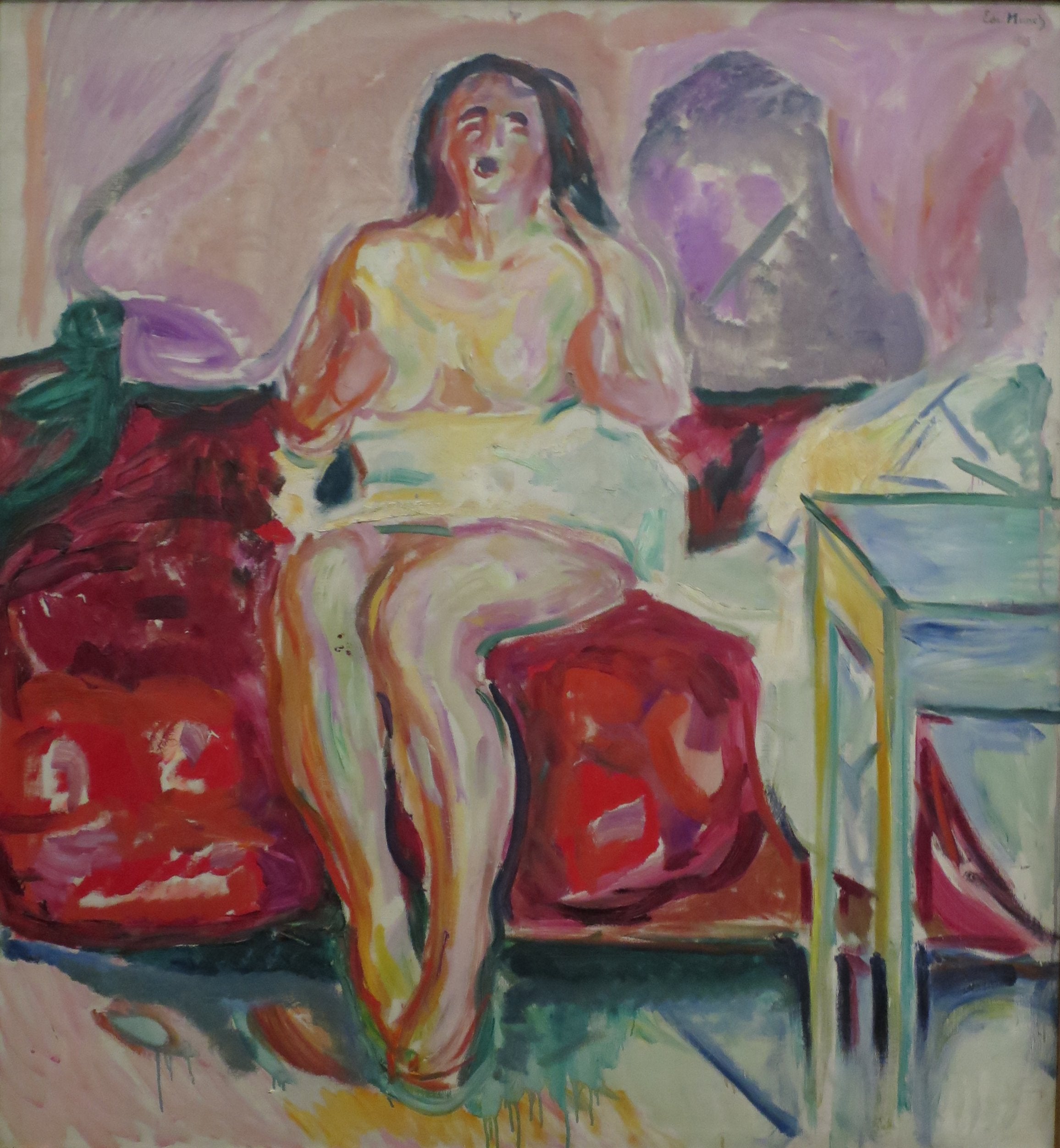 Reproduction du tableau « Baillement matinal - Edvard Munch » par Alpha Reproduction en peinture à l’huile
