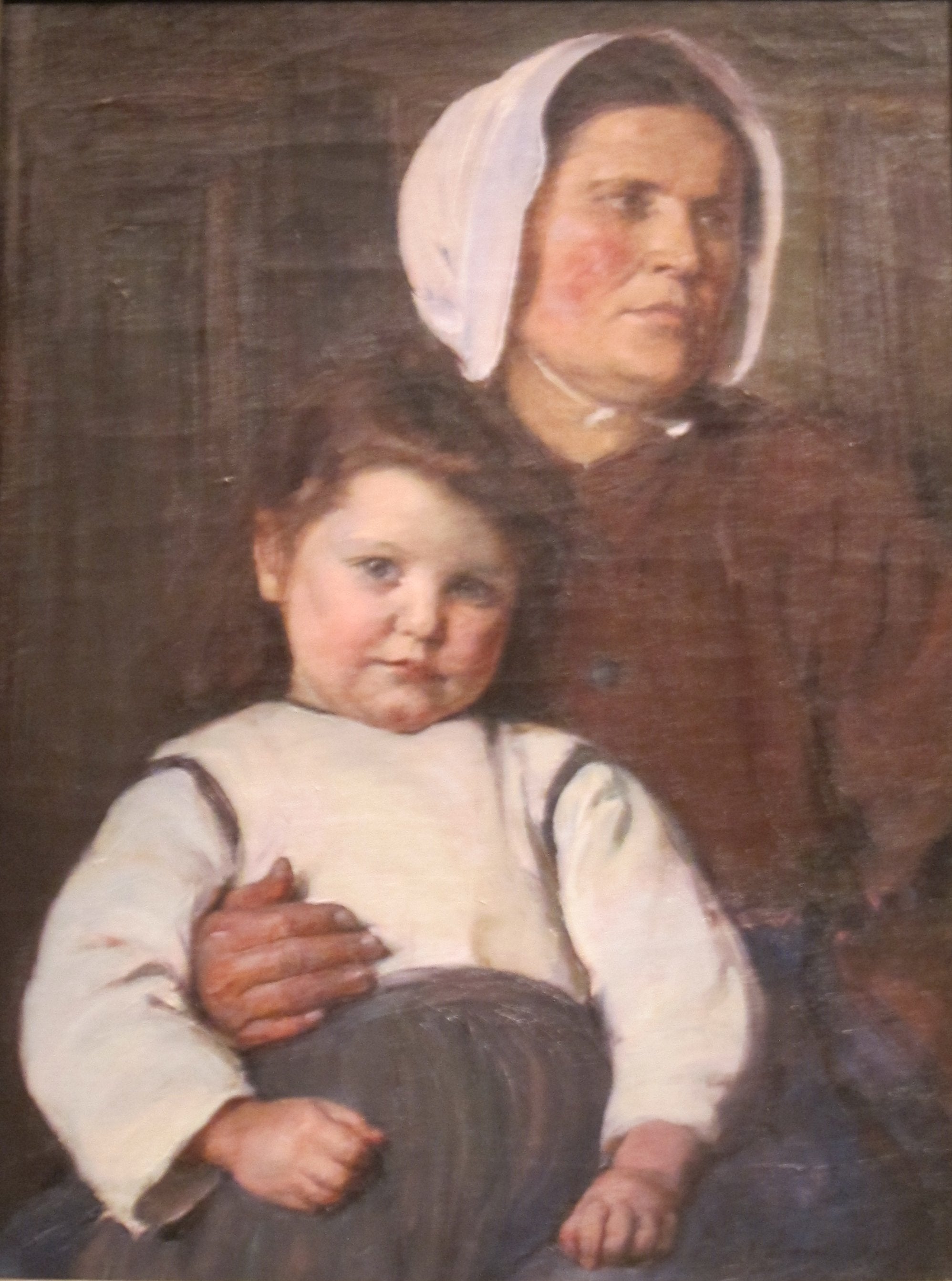 Paysanne normande et son enfant - Elizabeth Nourse