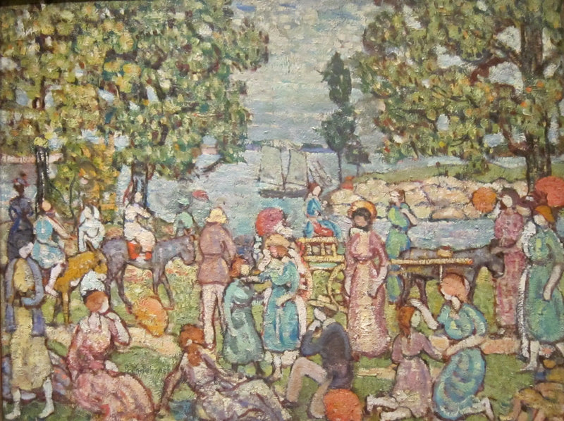 På stranden, nr. 3 - Maurice Prendergast