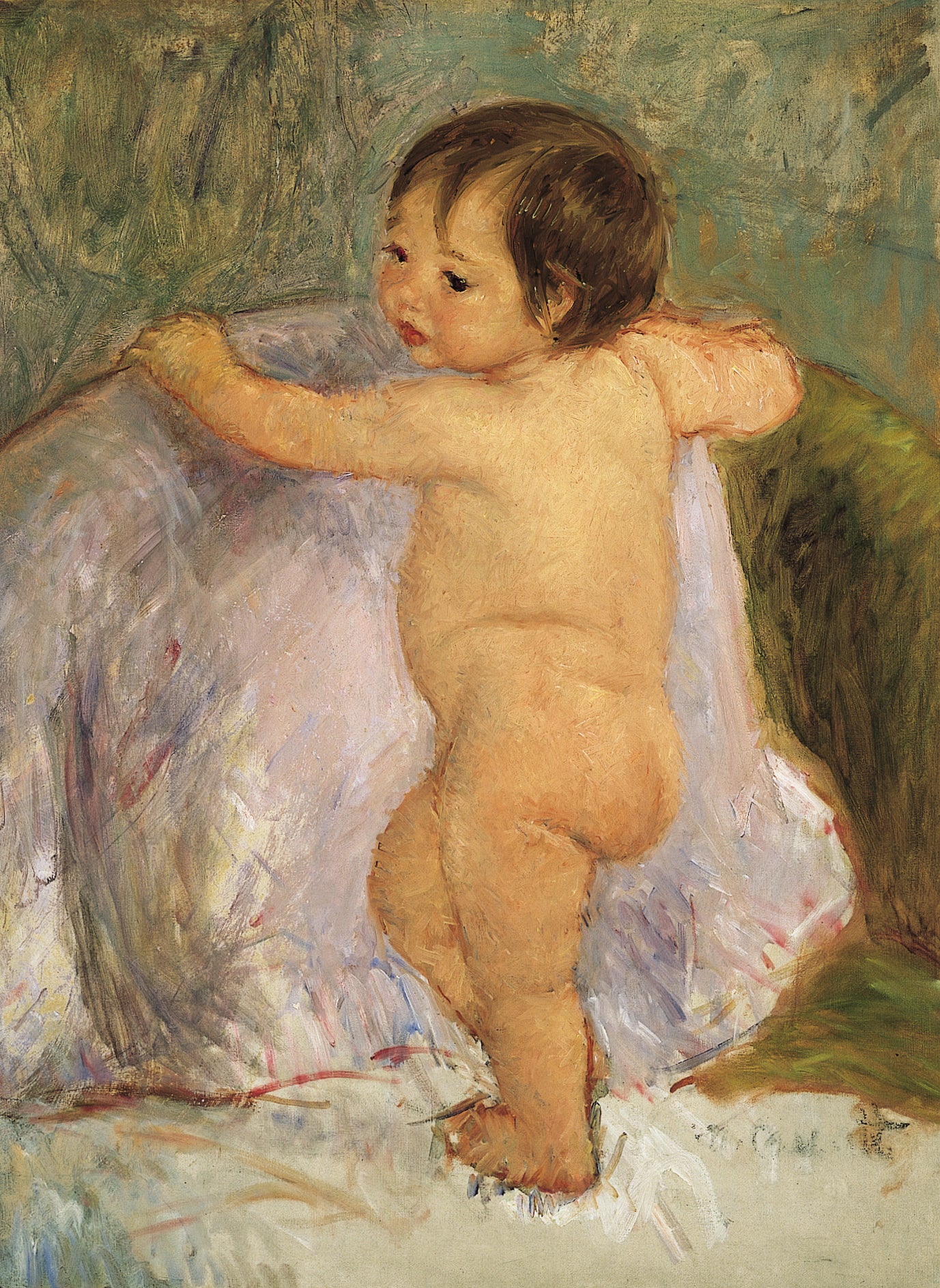 Reproduction du tableau « L'enfant - Mary Cassatt » par Alpha Reproduction en peinture à l’huile