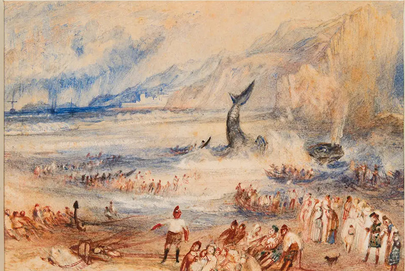 Hvalen på Stranden - J. M. W. Turner
