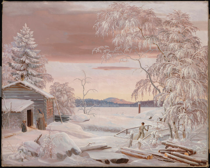 Vintersolnedgang i Savonia - Ferdinand von Wright