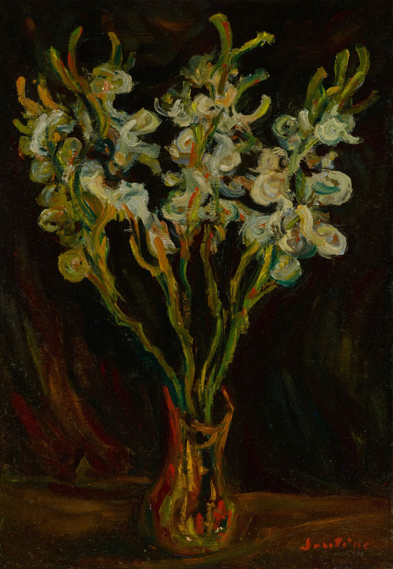 Glaïeuls blancs dans un vase (1919) - Chaim Soutine