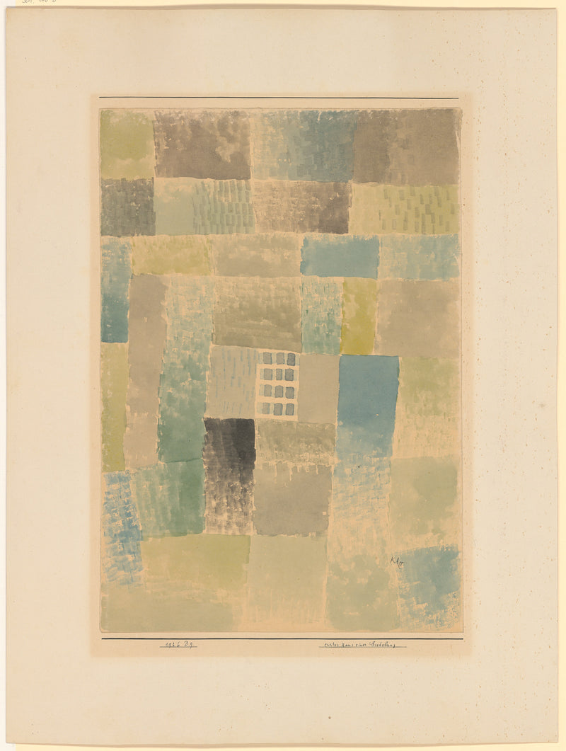 Erstes Haus einer Siedelung, 1926 - Paul Klee