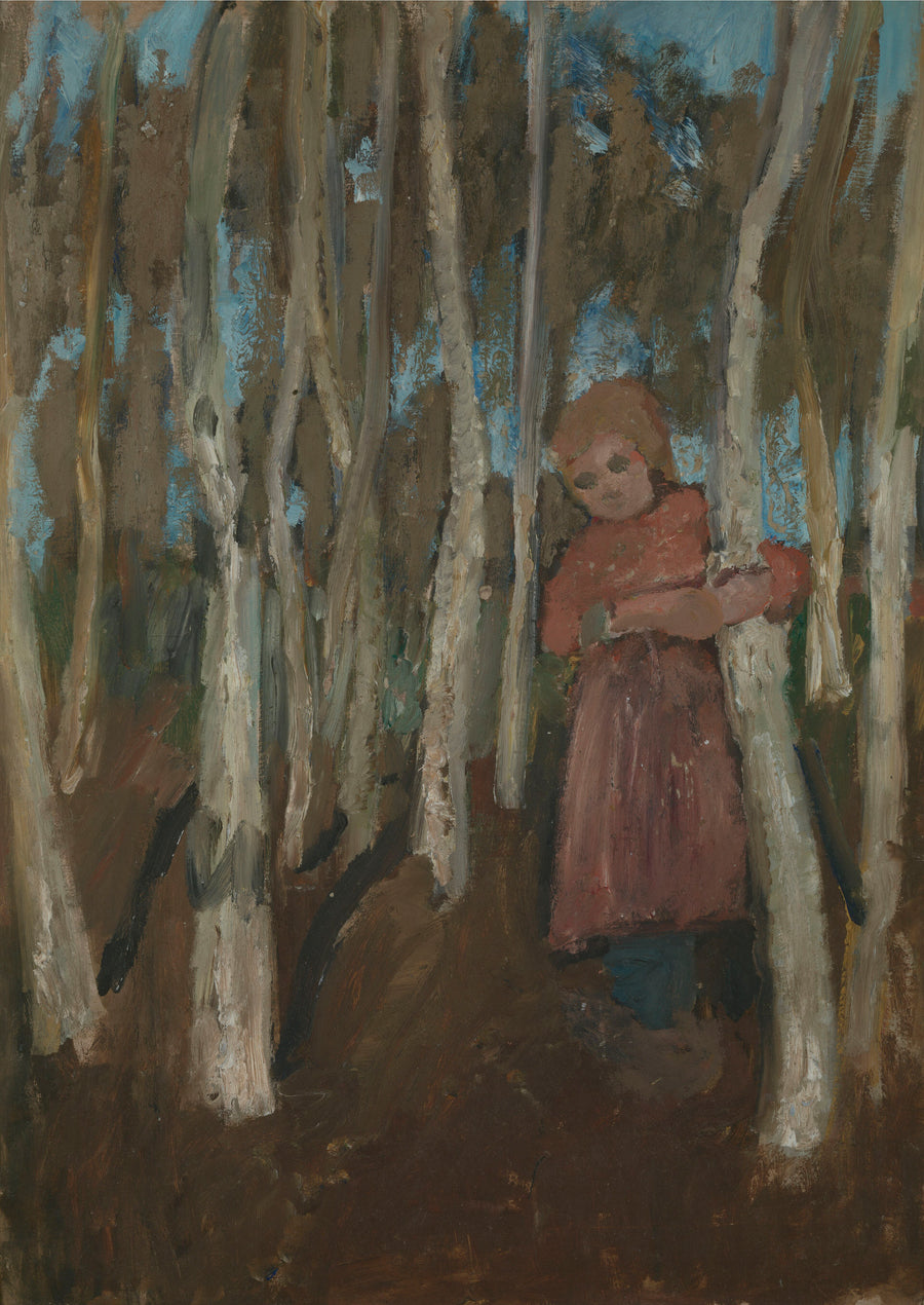 Fille dans un bois de bouleaux (1903) - Paula Modersohn-Becker