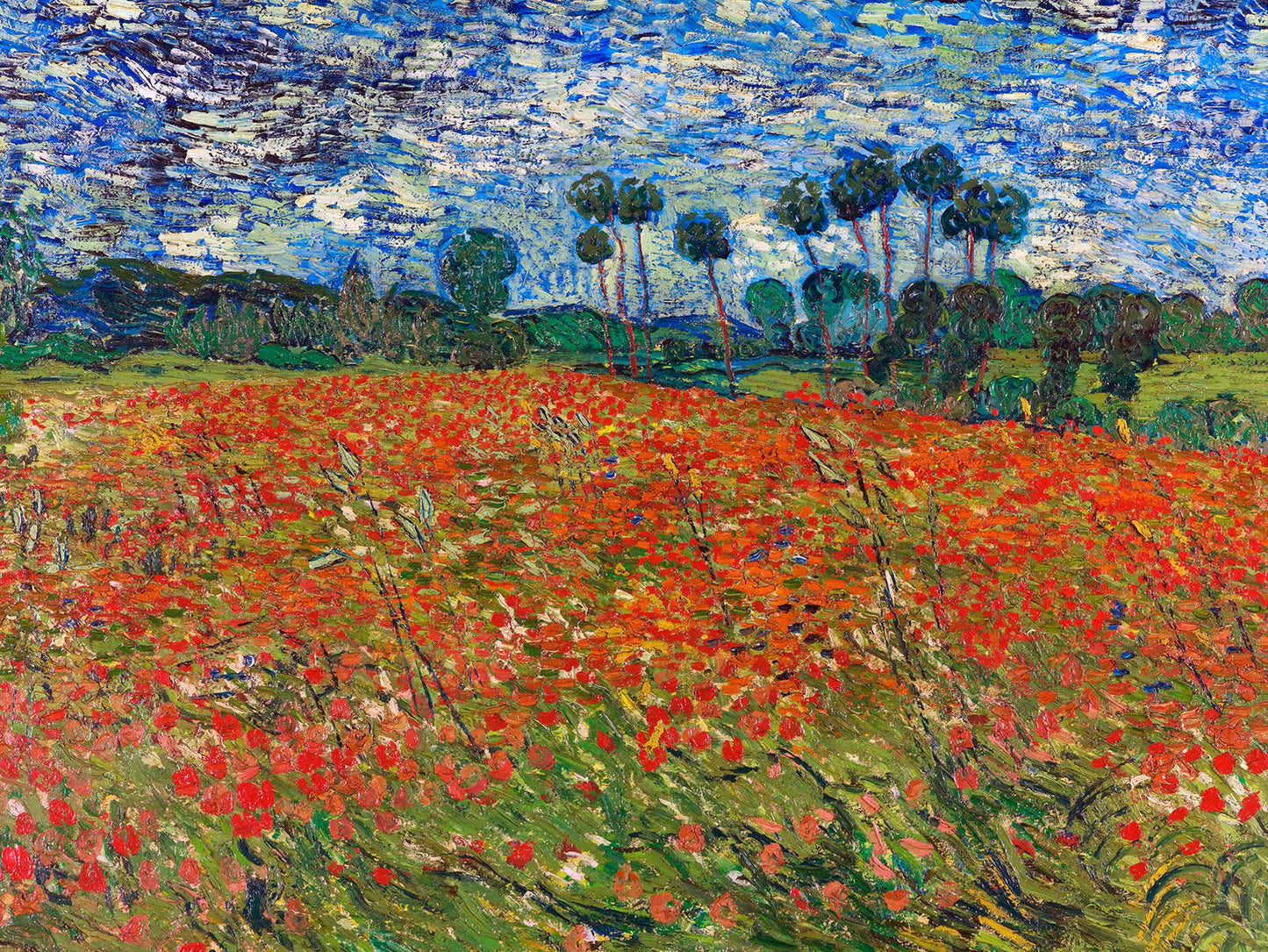Valmuemark, Auvers-sur-Oise - Van Gogh