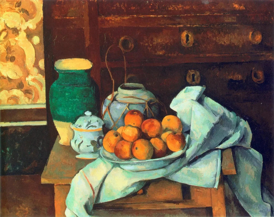Stilleben med kommode - Paul Cézanne