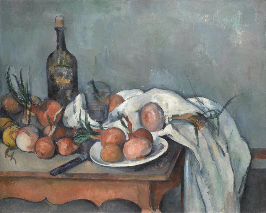 Stilleben med løg - Paul Cézanne