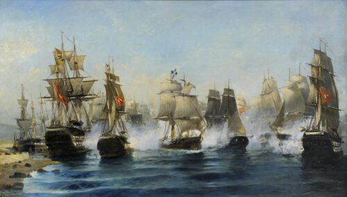 La Sortie de l’Arès, Konstantinos Volanakis, [1894], Oil on canvas