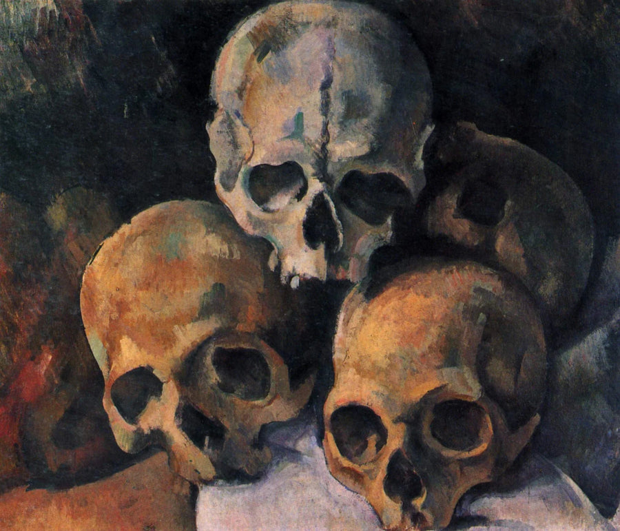 Pyramide af kranier - Paul Cézanne