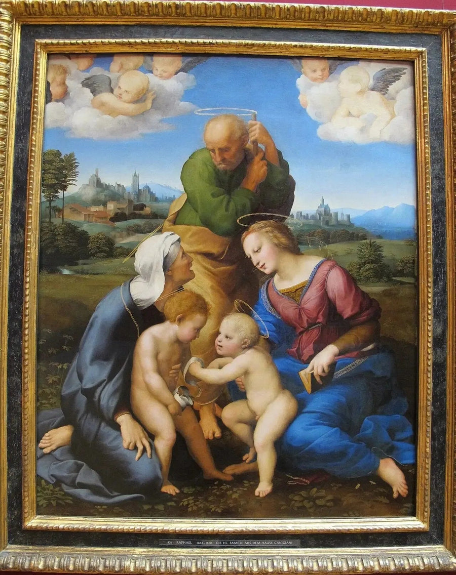 La Sainte Famille Canigiani - Raphaël Sanzio - Réproduction huile sur toile