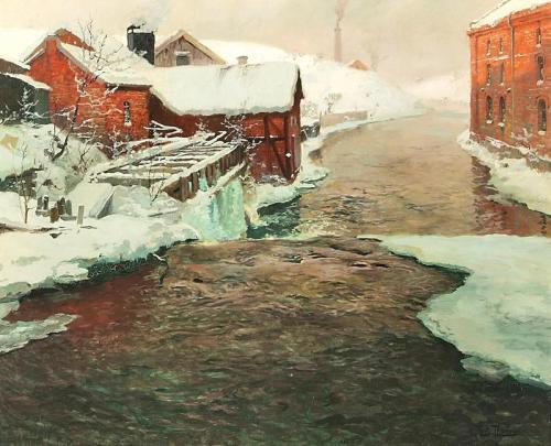 En fabrik i Norge - Frits Thaulow