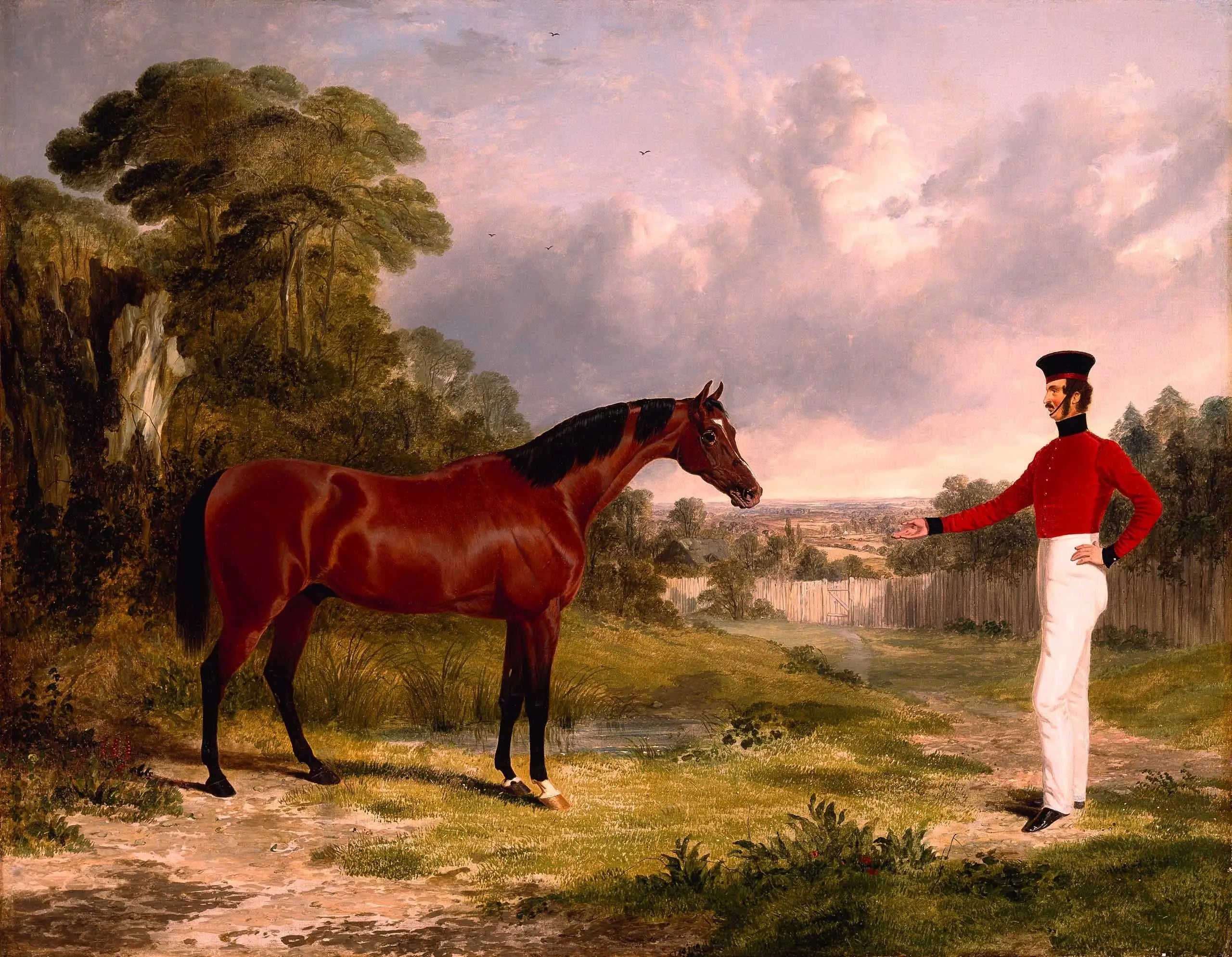 Un soldat avec un destrier d’officier - John Frederick Herring Sr. - Alpha Reproduction