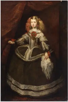 En spansk prinsesse i 1600-tals kostume - Diego Velázquez