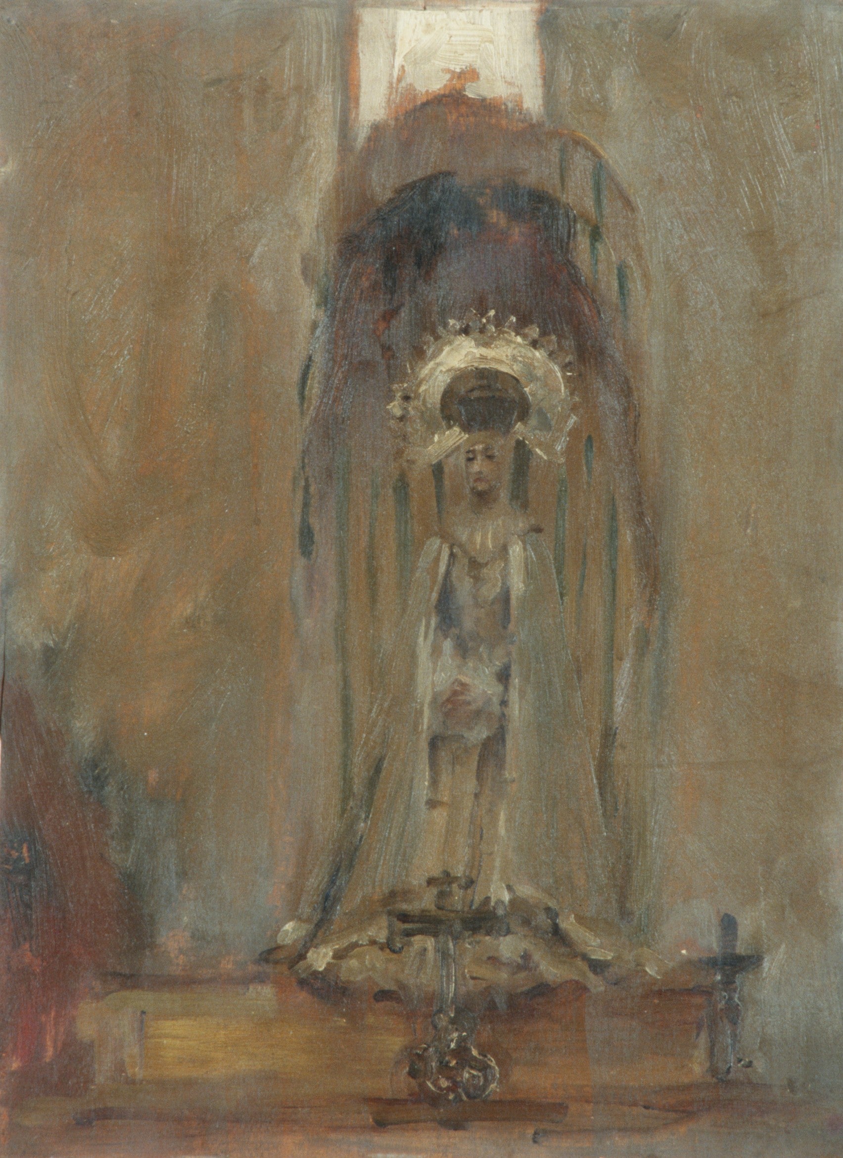 Reproduction du tableau « Une Madone espagnole - John Singer Sargent » par Alpha Reproduction en peinture à l’huile