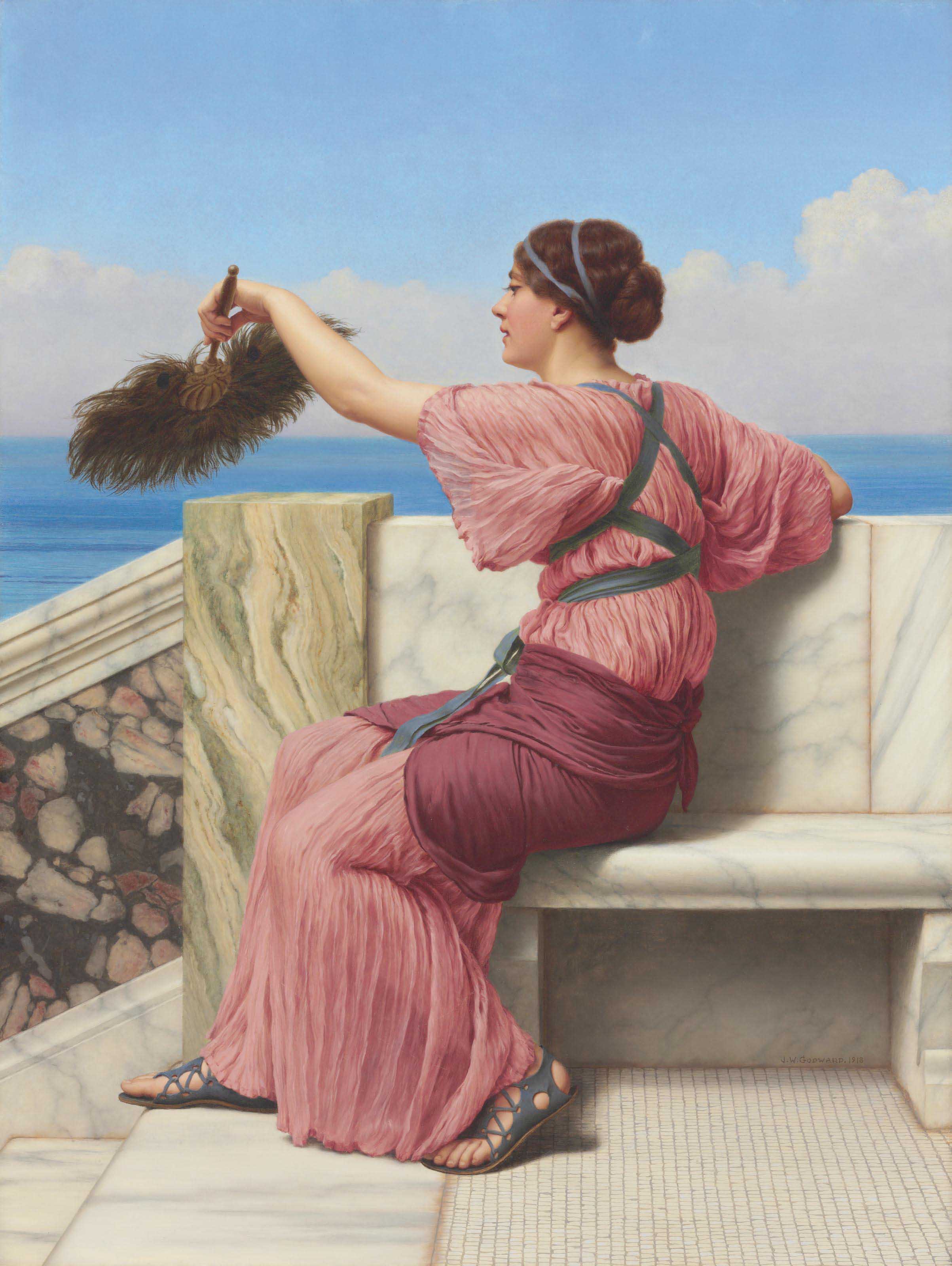 Un signal - John William Godward