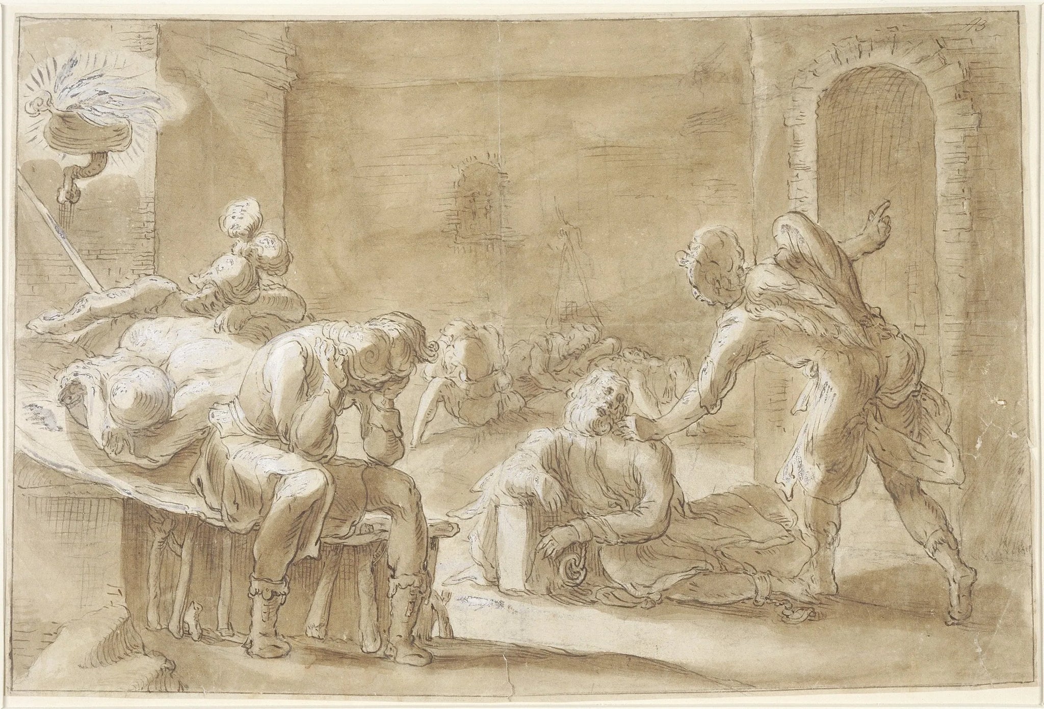 Libération de saint Pierre de prison - Abraham Bloemaert image 1 copie peinte à la main à l’huile