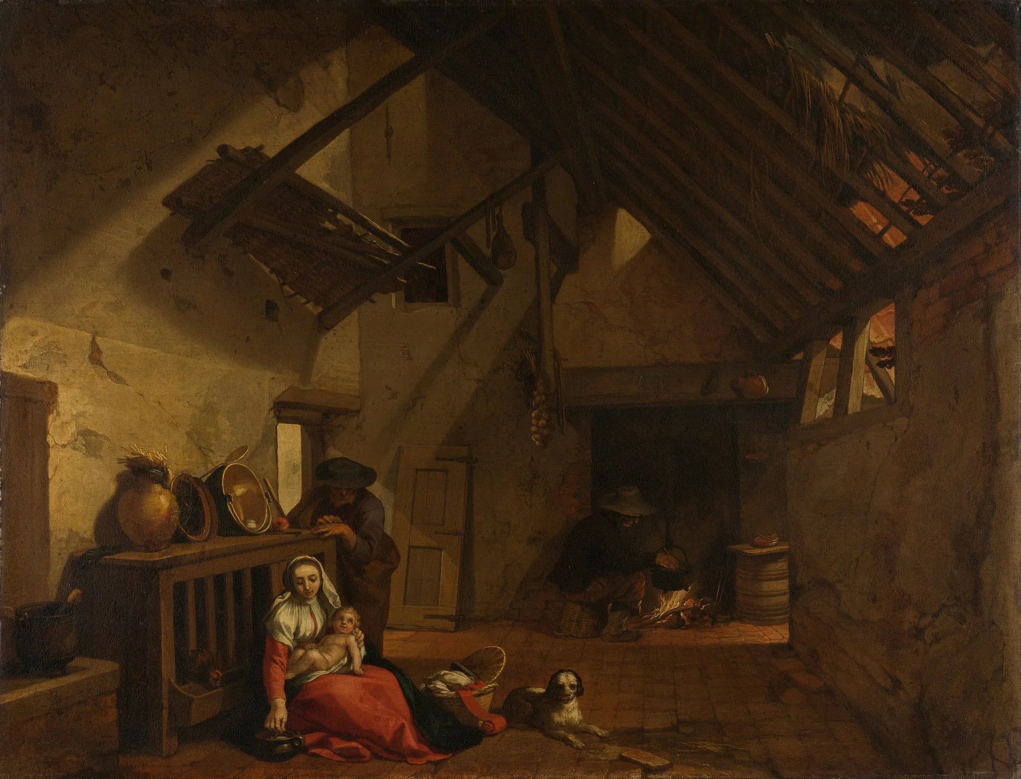 Le Repos pendant la fuite en Égypte - Abraham Bloemaert image 1 reproduction réalisée par Alpha Reproduction