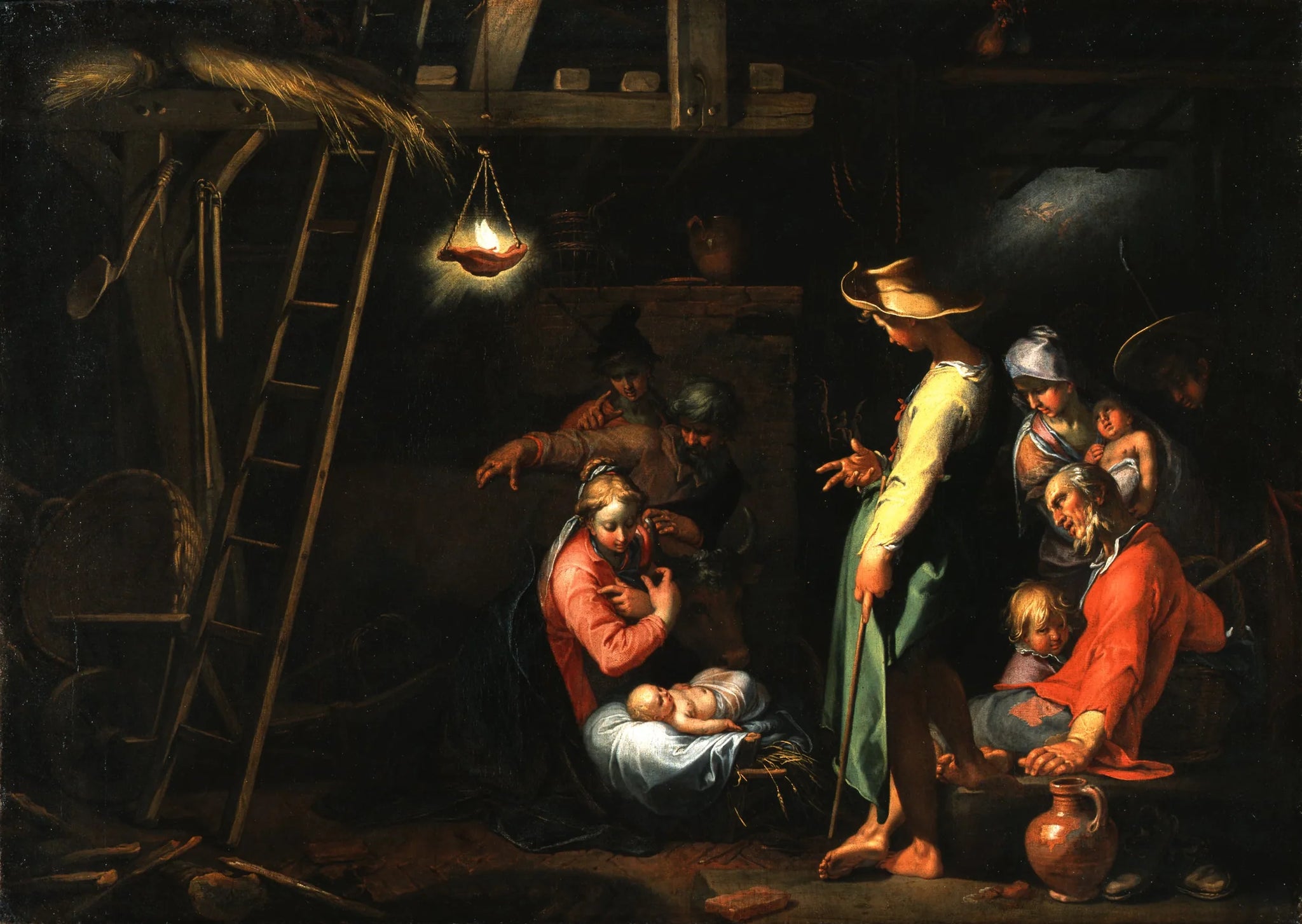 L'Adoration des bergers - Abraham Bloemaert image 1 reproduction réalisée par Alpha Reproduction