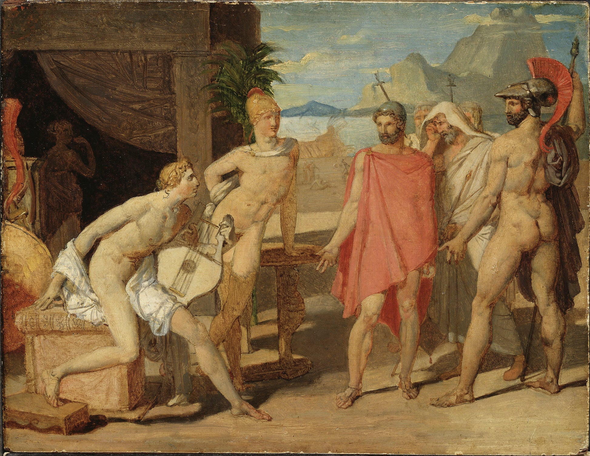 Achille modtager Agamemnons ambassadører - Jean-Auguste-Dominique Ingres