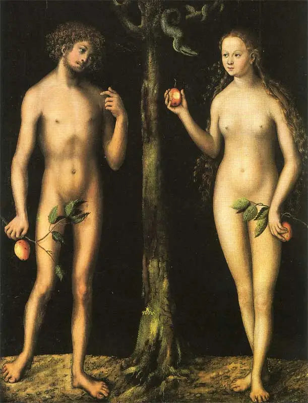 Adam og Eva - Lucas Cranach den Ældre