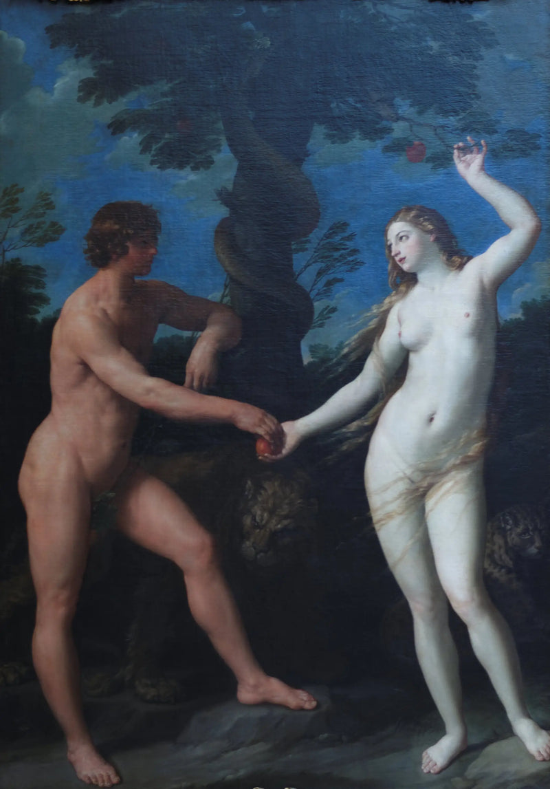 Adam og Eva i Paradiset - Guido Reni