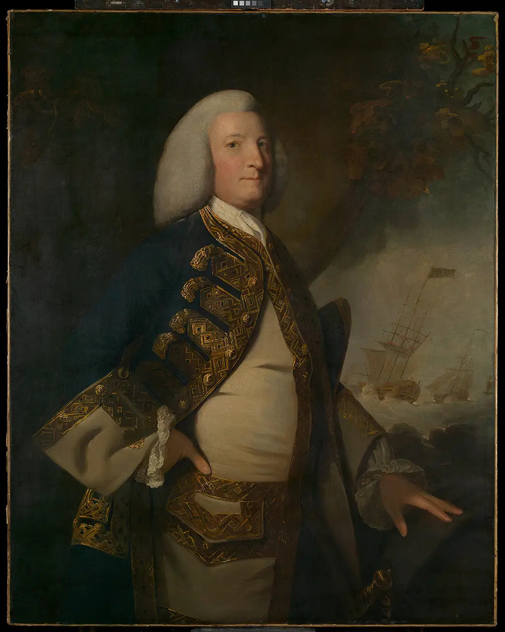 Amiral Sir George Anson 1er baron Anson (1697-1762) - Joshua Reynolds - Alpha Reproduction