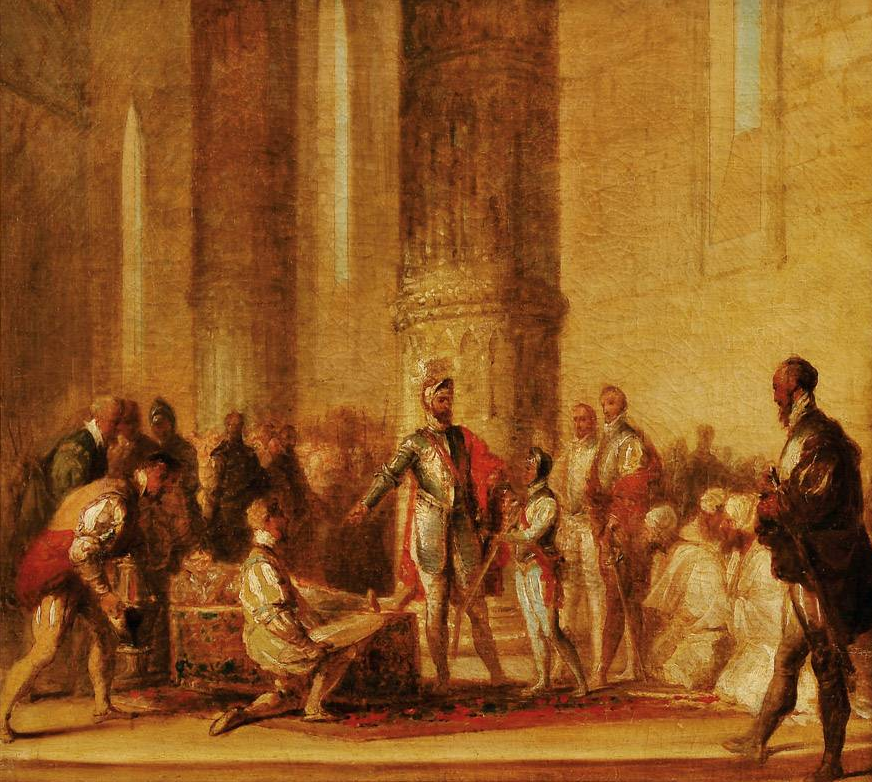 Alphonse V armant Jean II chevalier, Domingos Sequeira, 1802