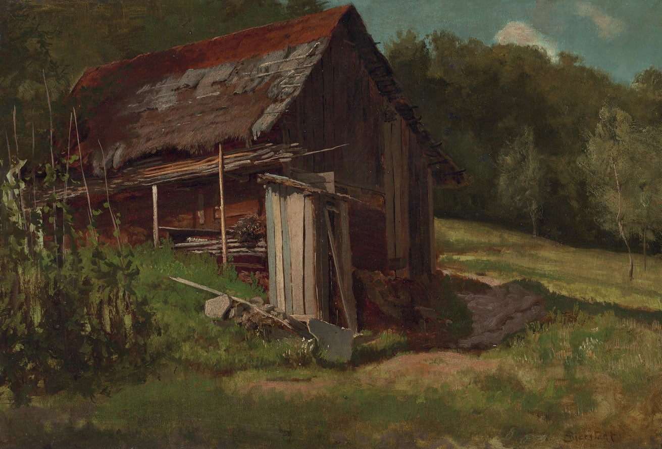 Chalet de montagne suisse - Albert Bierstadt