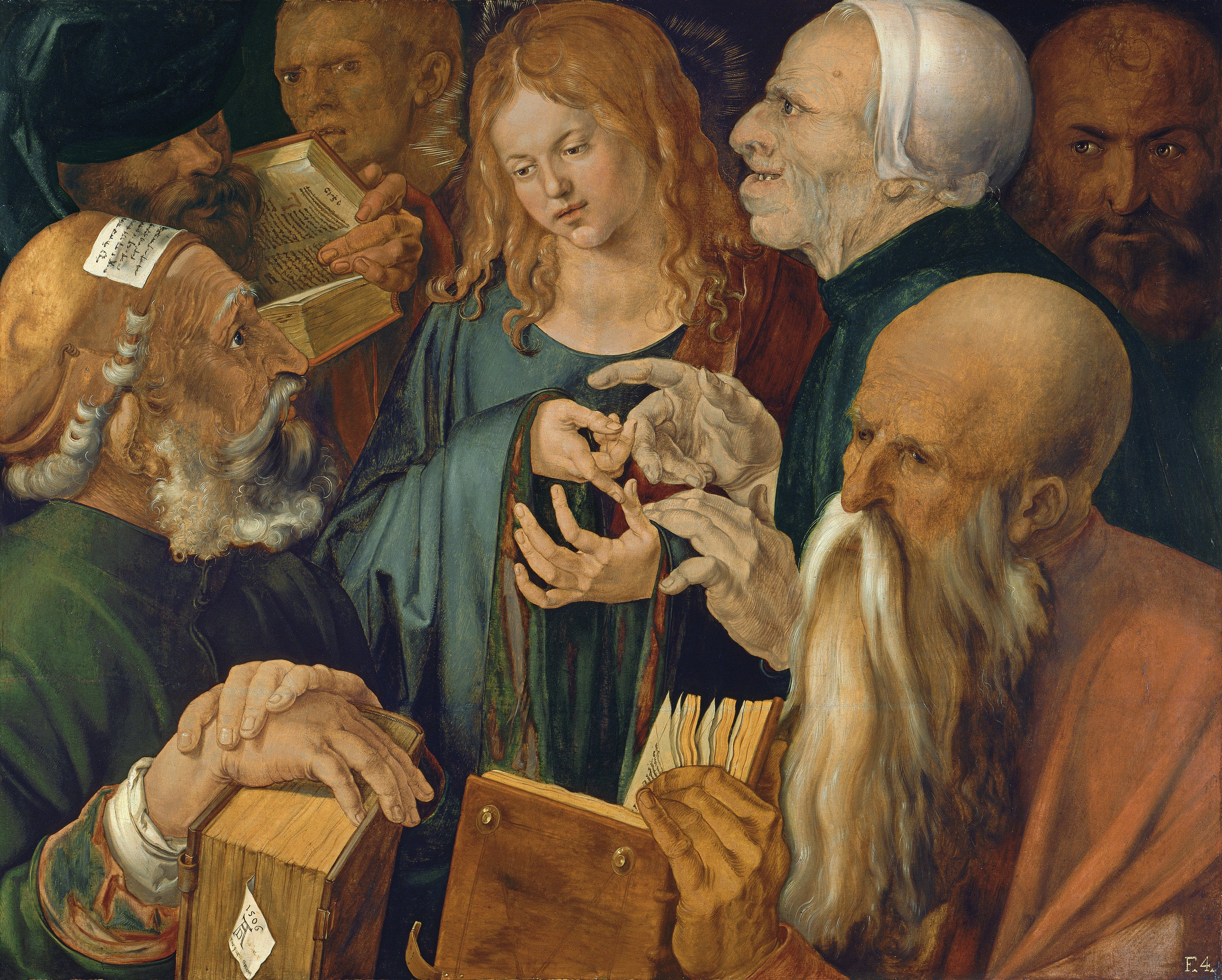 Jesus blandt doktorerne - Albrecht Dürer