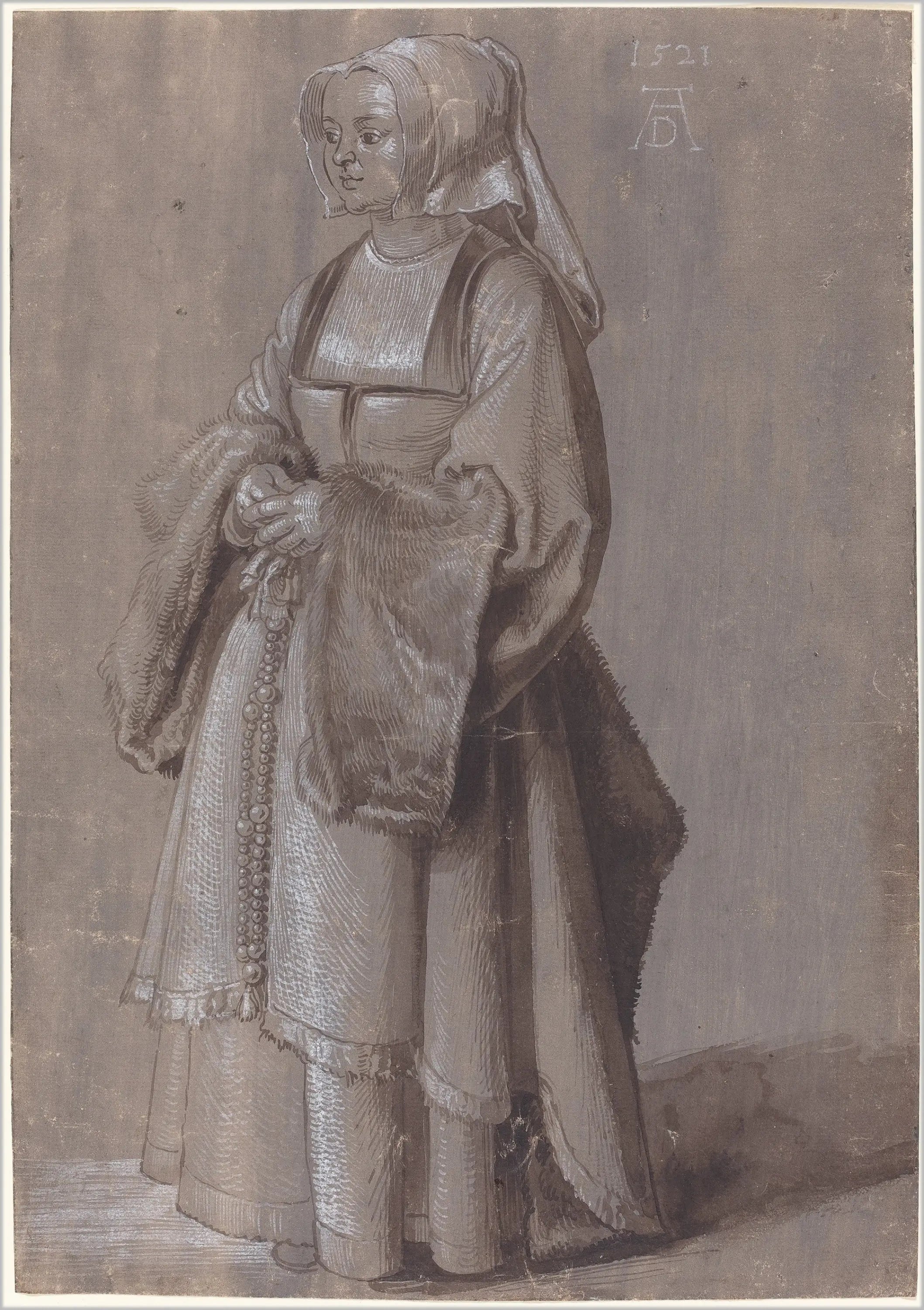 Jeune femme en robe hollandaise - Albrecht Dürer - Alpha Reproduction