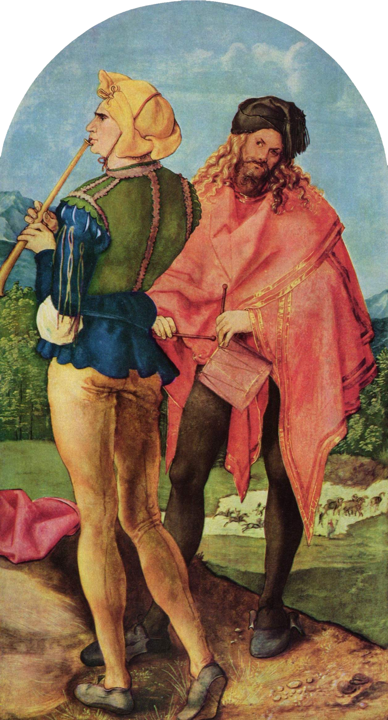Jabach-alter: sækkepibe- og trommeslager - Albrecht Dürer