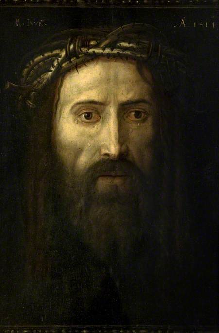 Kristus' hoved kranset med torne - Albrecht Dürer