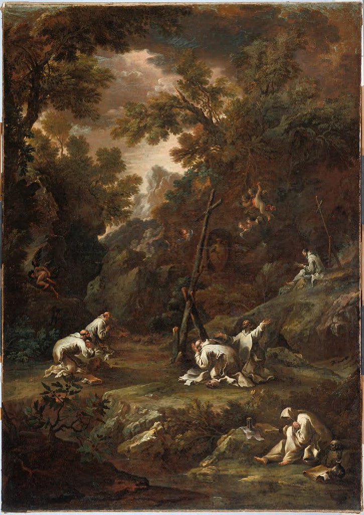 Vision monastique - Alessandro Magnasco image 1 copie de tableau peinte à la main