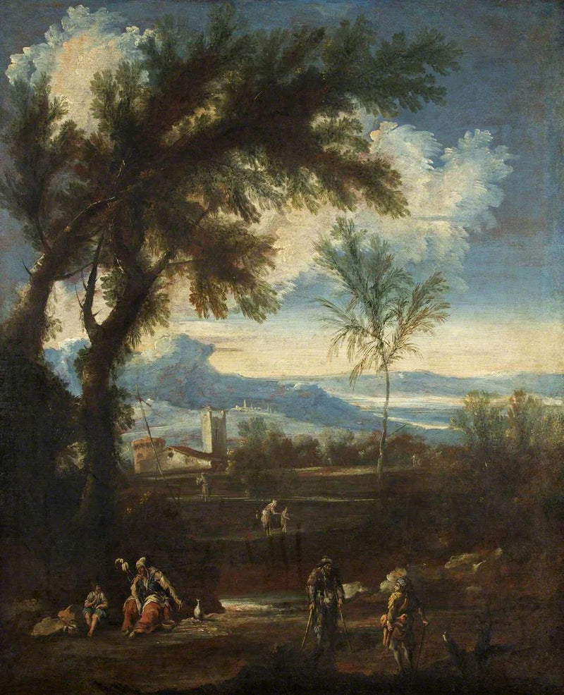 Paysage avec personnages - Alessandro Magnasco