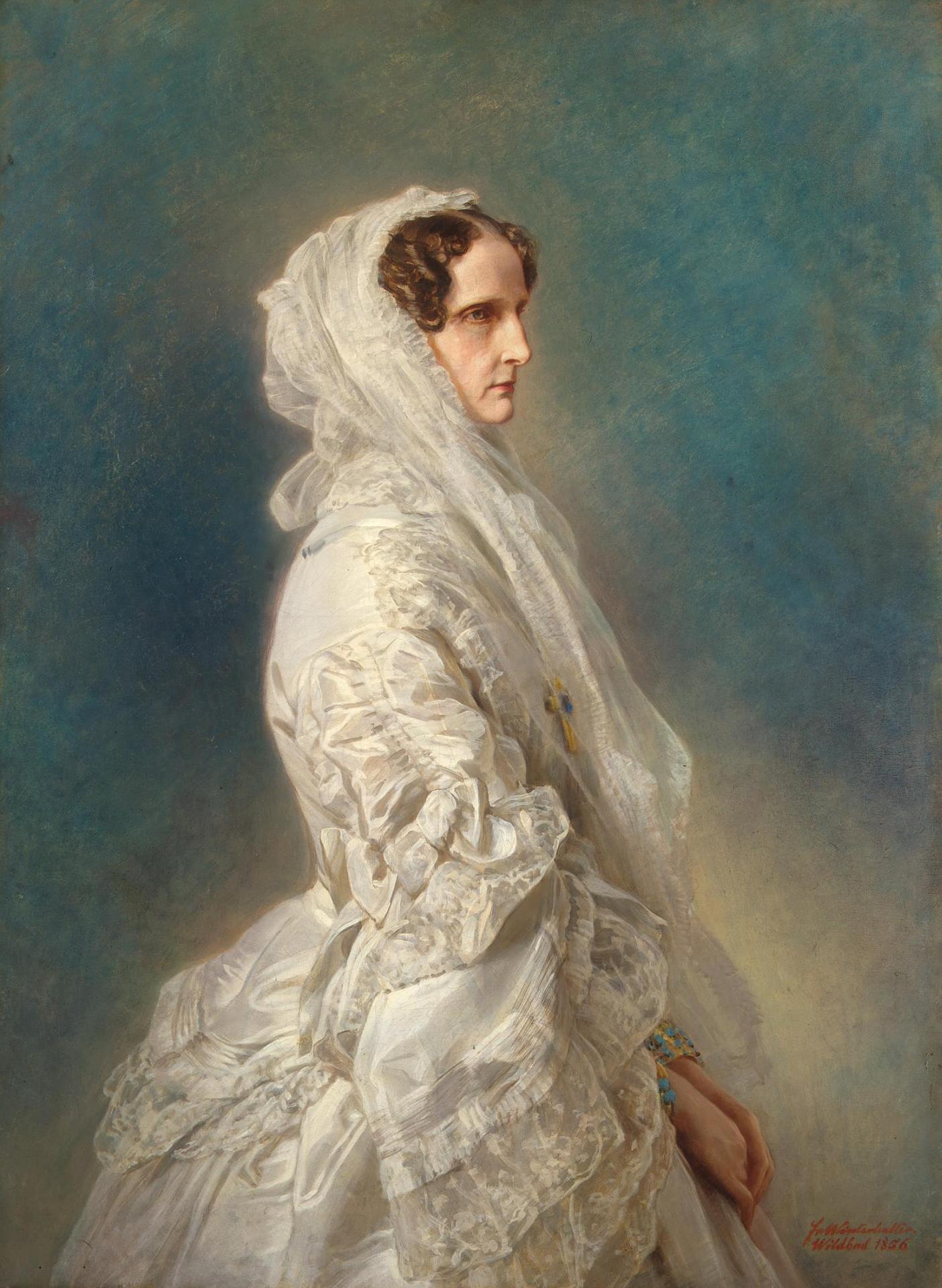 Portrait de l'impératrice Alexandra Fiodorovna - Franz Xaver Winterhalter