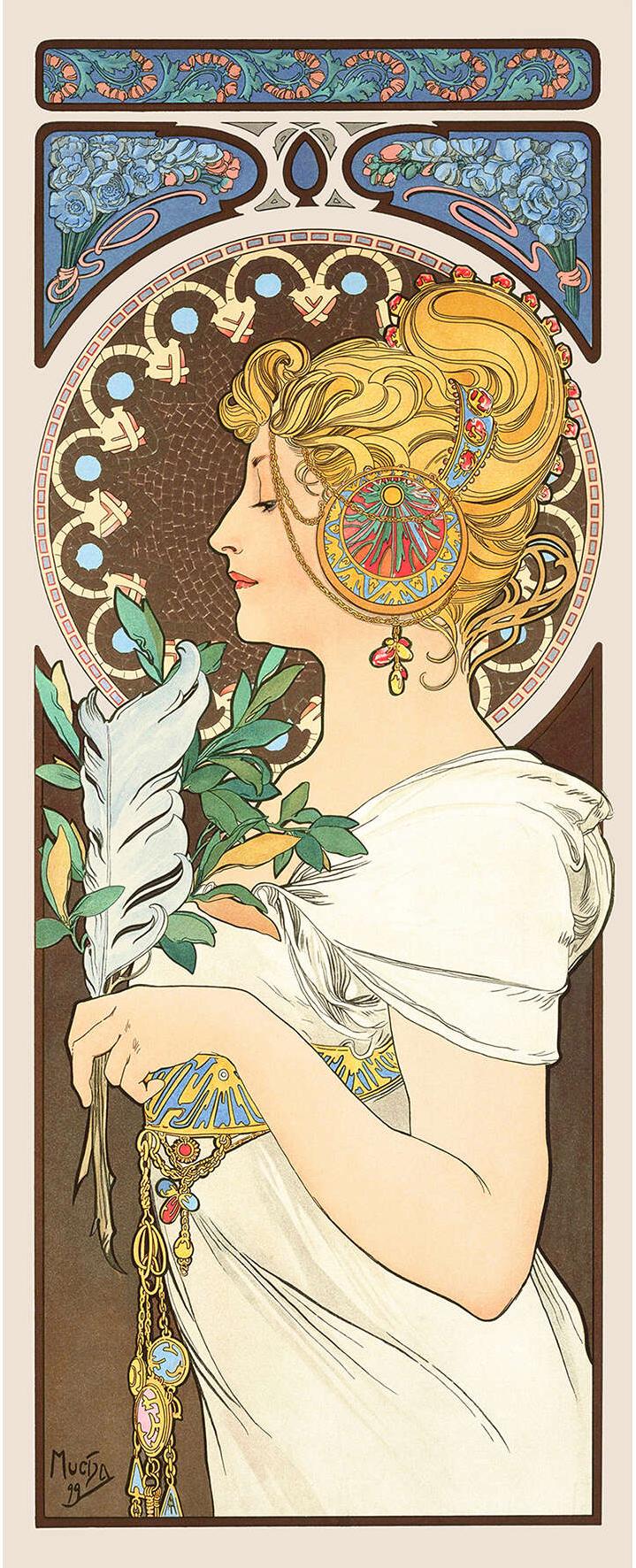 La Plume — Alphonse Mucha
