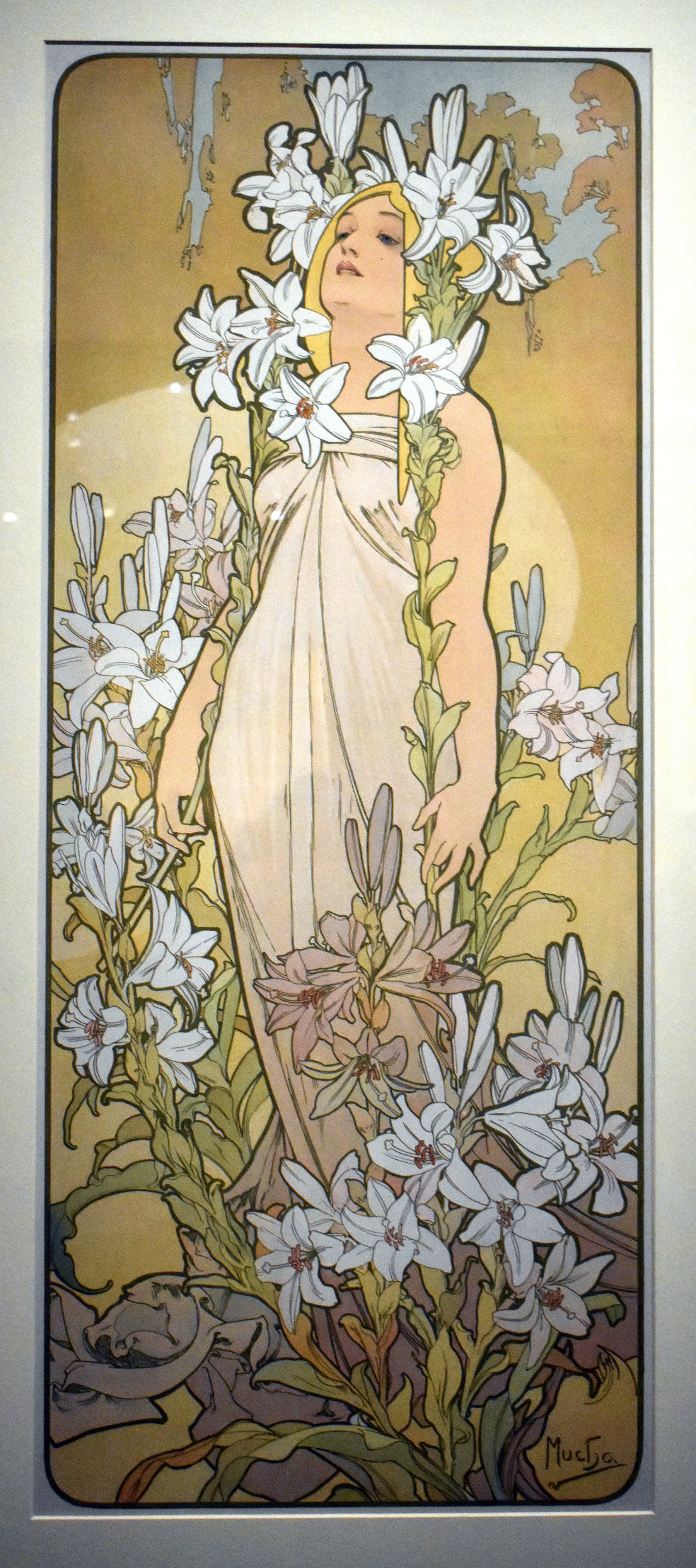 Les Fleurs : le Lys — Alphonse Mucha