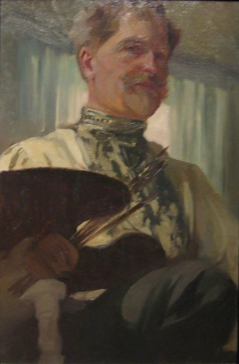 Selvportræt (1907) - Alphonse Mucha