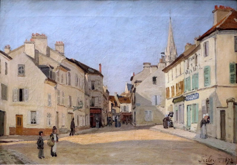 Rue de la Chaussée i Argenteuil - Alfred Sisley