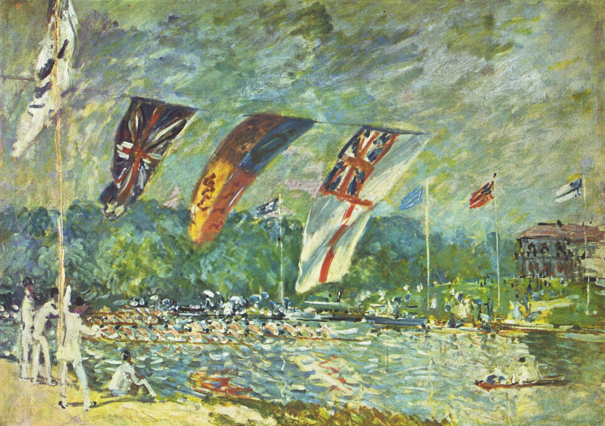 Reproduction du tableau « Les Régates à Molesey - Alfred Sisley » par Alpha Reproduction en peinture à l’huile