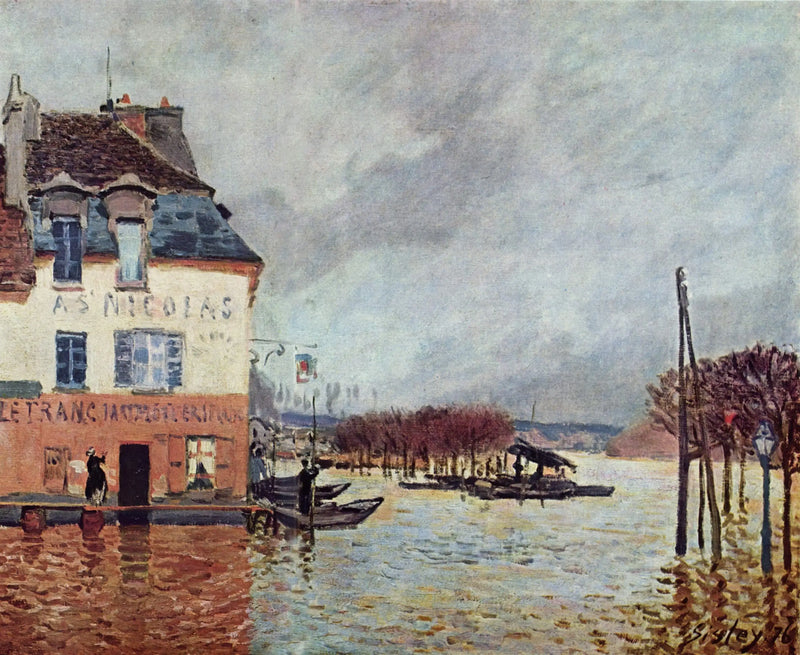 Oversvømmelsen i Port-Marly - Alfred Sisley