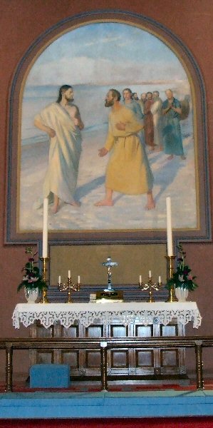 Efter sin opstandelse møder Jesus sine disciple ved bredden af ​​Galilæas Sø. - Michael Peter Ancher