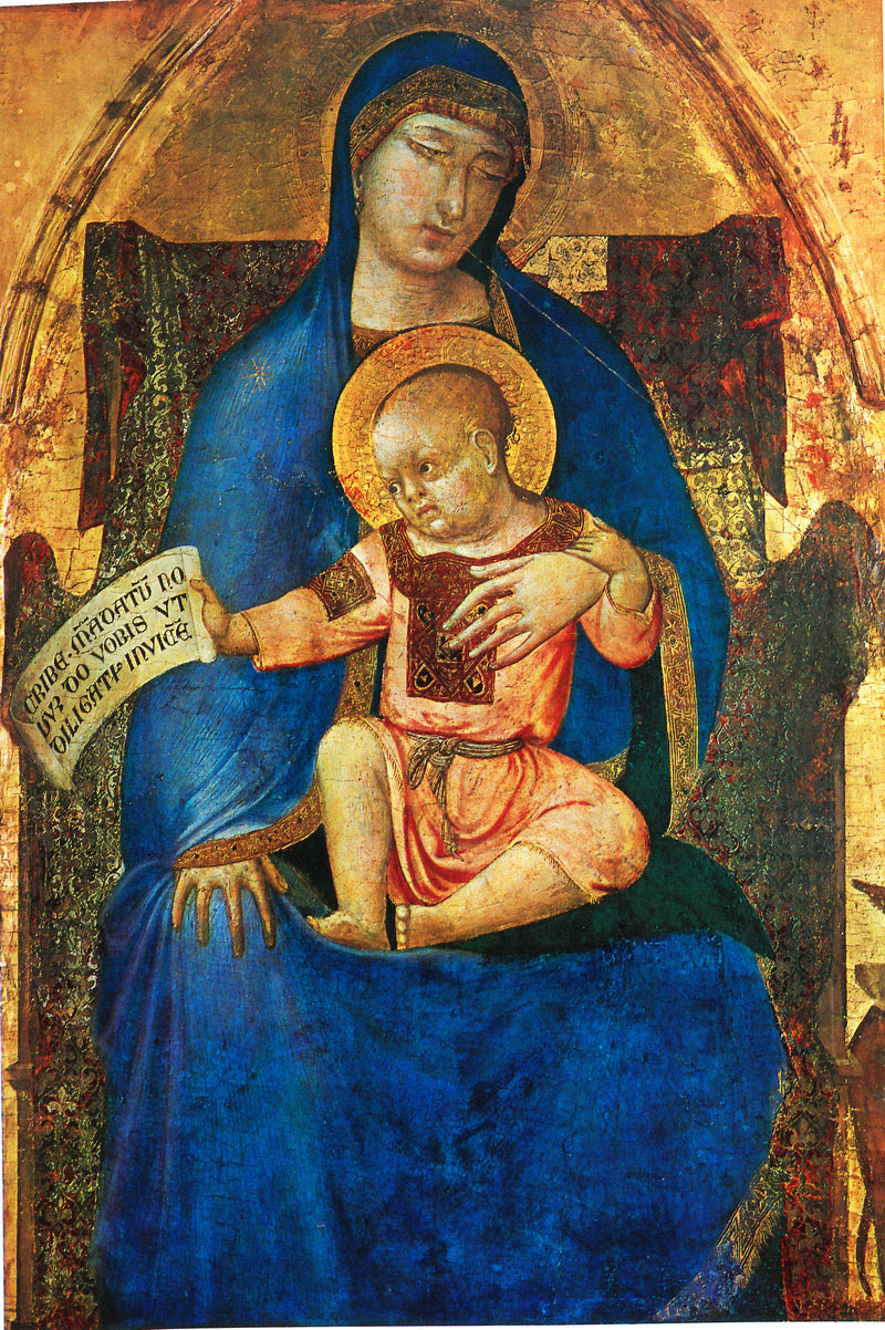Jomfru med barnet - Ambrogio Lorenzetti